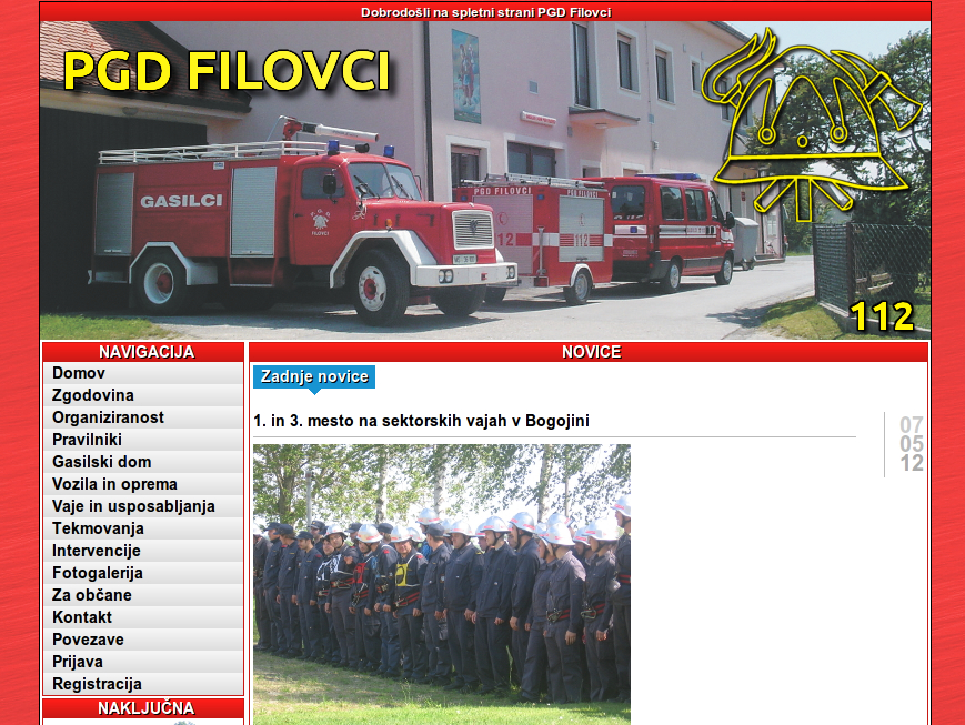 Nova spletna stran PGD Filovci